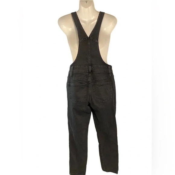 Madewell Black Skinny Denim Overalls - Picture 6 of 12